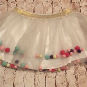 Girls - XS skirt with accent multi color balls